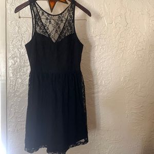 Black lace dress